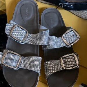 Madden Girl Silver Buckle Sandals